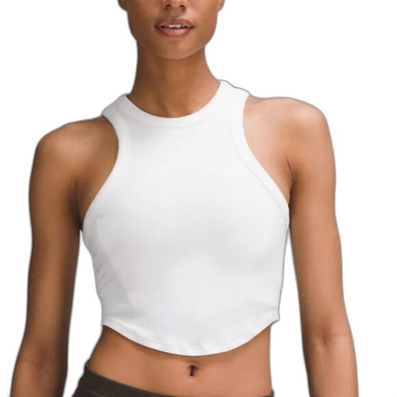 lululemon athletica Tops - NWT* Lululemon Hold Tight Cropped Tank in White - Women's 12